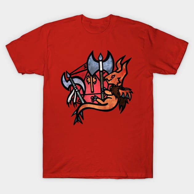 Classy Dragon - Barbarian T-Shirt by ScribbleSketchScoo